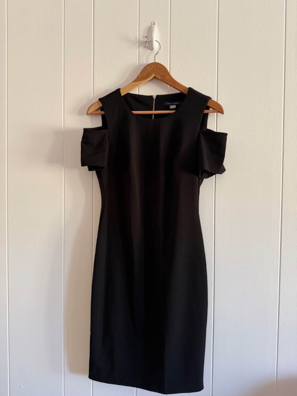 Tommy Hilfiger Black Cold Shoulder Mini Dress
